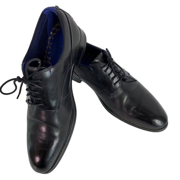 Mens Ted Baker Derby Black Lace Up Dress Shoes Sz 9 Vatory GUC 6360 main image 6